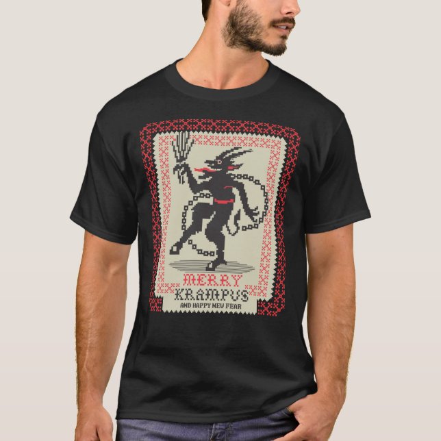 Merry krampus Classic T-Shirt (Framsida)