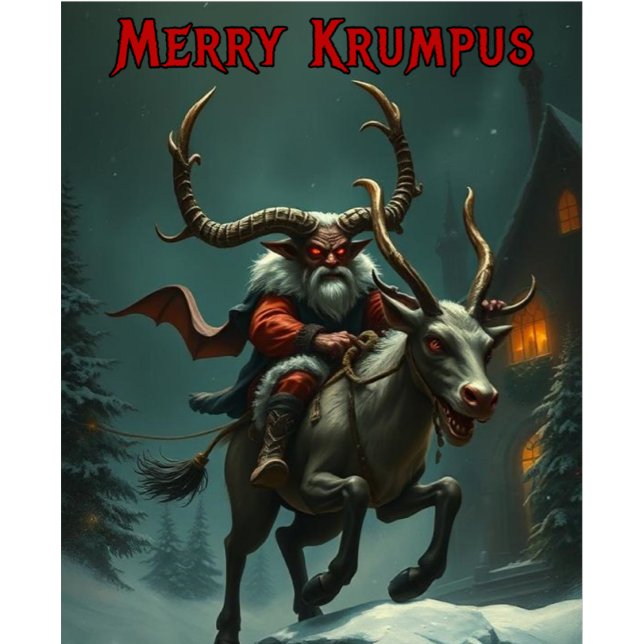 Merry Krampus Demon T Shirt (Skapare uppladdad)