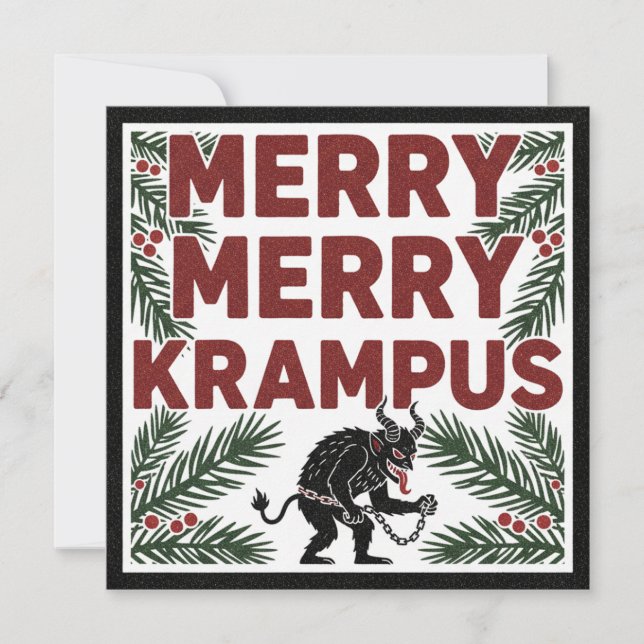 Merry Krampus Funny Irreverent Weird Holiday (Framsida)