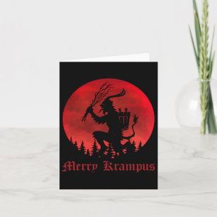 Merry Krampus jul Julafton Horror Ugly Sweater E Kort