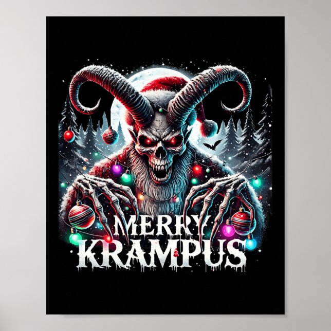 Merry Krampus jul Krampus kommer att äga rum Poster (Framsidan)