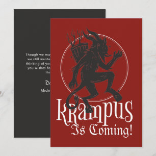 Merry Krampus julkort Helgdag Card