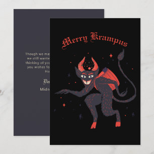 Merry Krampus julkort Helgdag Card