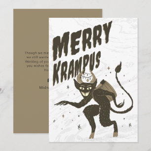 Merry Krampus julkort Helgdag Card