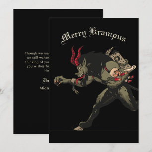 Merry Krampus julkort Helgdag Card