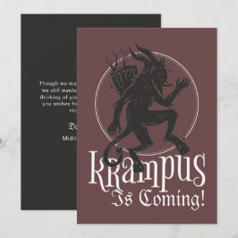 Merry Krampus julkort Helgdag Card