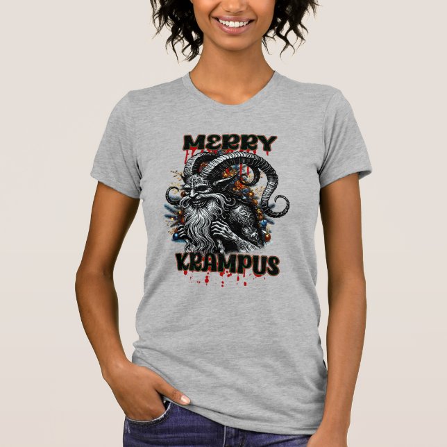 Merry Krampus T Shirt (Framsida)