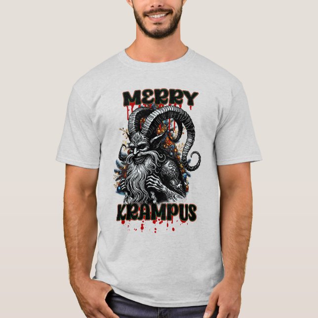 Merry Krampus T Shirt (Framsida)