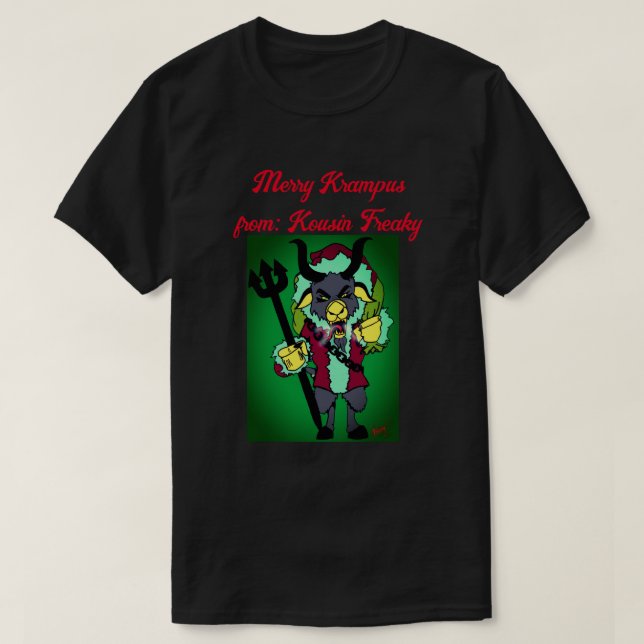 Merry Krampus T Shirt (Design framsida)