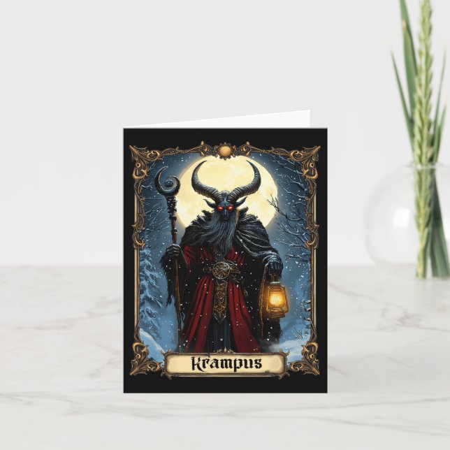 Merry Krampus Tarot Card julfasor Ugly Swe Kort (Framsida)