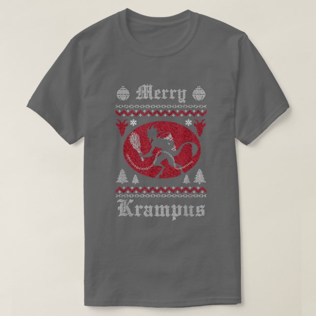 Merry Krampus, Ugly Christmas Sweater, Merry Chris T Shirt (Design framsida)