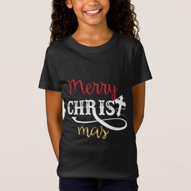 Merry Kristus Mas T Shirt (Framsida)