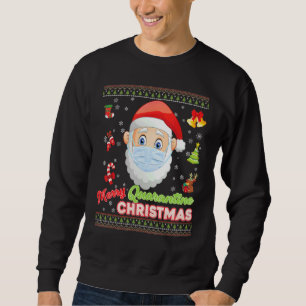 Merry Kristus Mask Santa Elf Ansikte Mask jul Ug Lång Ärmad Tröja