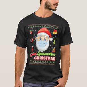 Merry Kristus Mask Santa Elf Ansikte Mask jul Ug T Shirt