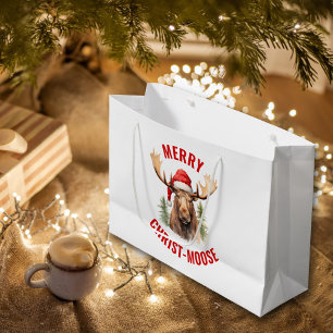 Merry Kristus-moose Funny jul Moose