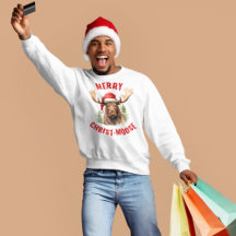 Merry Kristus-moose Funny jul Moose