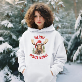 Merry Kristus-moose Funny jul Moose T Shirt