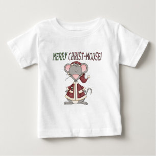 Merry Kristus-Mouse T-shirts och presenter