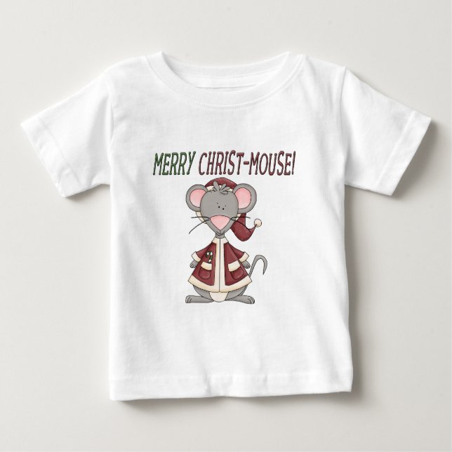 Merry Kristus-Mouse T-shirts och presenter (Framsida)