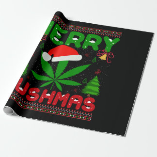 Merry Kushmas Funny jul Presentpapper