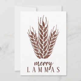 Merry Lammas Autumn Glitter Wheat Pagan Helgdag