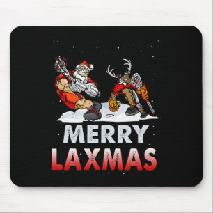 Merry Laxmas-ful jul Lacrosse Santa Reindee Musmatta