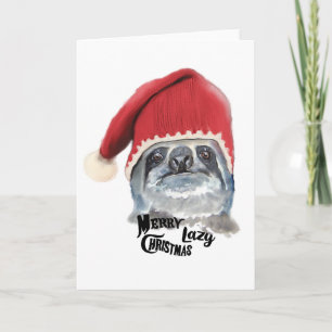Merry Lazy jul Helgkort
