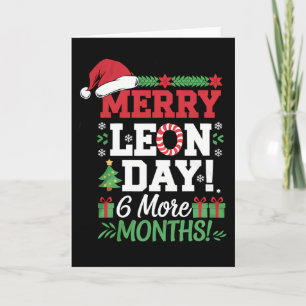 Merry Leon Day Noel Ckwards Funny julnr Kort