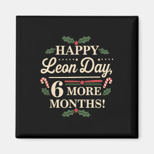 Merry Leon Day Noel Ckwards Funny julnr Magnet