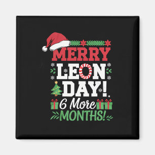 Merry Leon Day Noel Ckwards Funny julnr Magnet