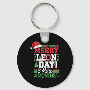 Merry Leon Day Noel Ckwards Funny julnr Nyckelring