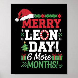 Merry Leon Day Noel Ckwards Funny julnr Poster