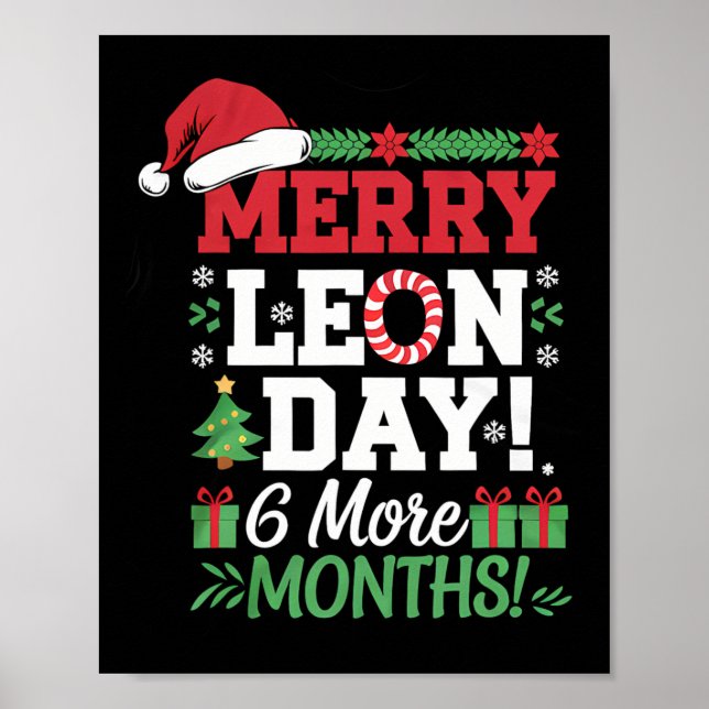 Merry Leon Day Noel Ckwards Funny julnr Poster (Framsidan)