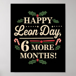 Merry Leon Day Noel Ckwards Funny julnr Poster