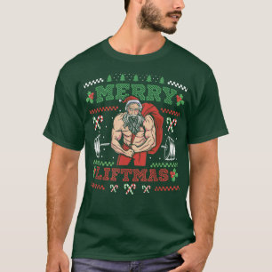 Merry Liftmas Bodybuilding der Santa Powerlift T Shirt