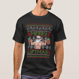 Merry Liftmas Fitness Santa Ugly BodyBuilder T Shirt