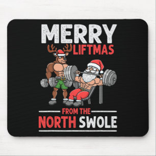 Merry Liftmas från North Swole Muscle Santa Weight Musmatta