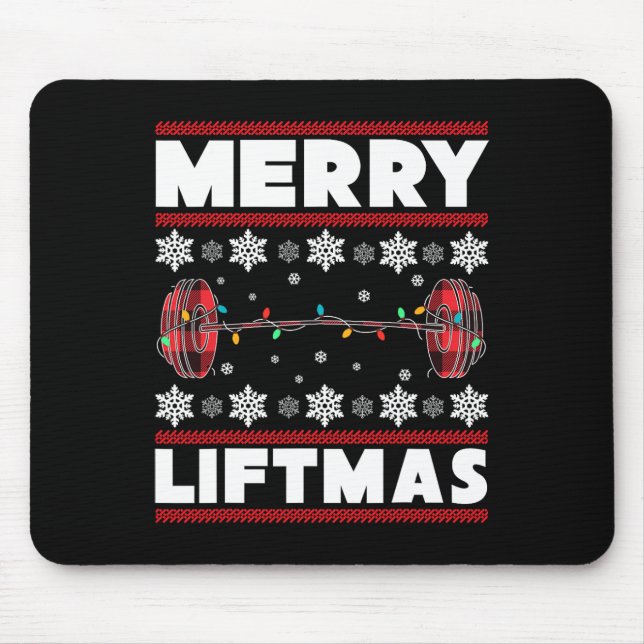Merry Liftmas Fun Christmas Gym Workout Fitness Gi Musmatta (Framsidan)