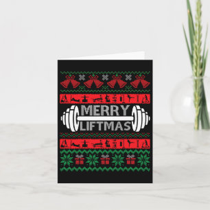Merry Liftmas Funny Julgym Kort