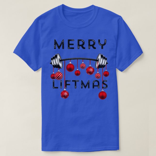 Merry LIftmas-julgrumling Workout T Shirt (Design framsida)