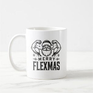 Merry Liftmas jultomjulets Gym Design Kaffemugg
