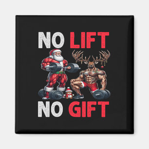 Merry Liftmas Muscle Santa WeightlyftJulafton Body Magnet