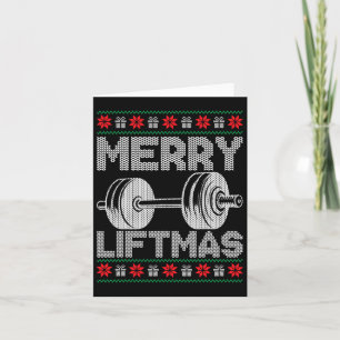 Merry Liftmas Ugly jul Gym Workout Funny Fit Kort