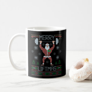Merry Liftmas Ugly jul Gym Workout Kaffemugg