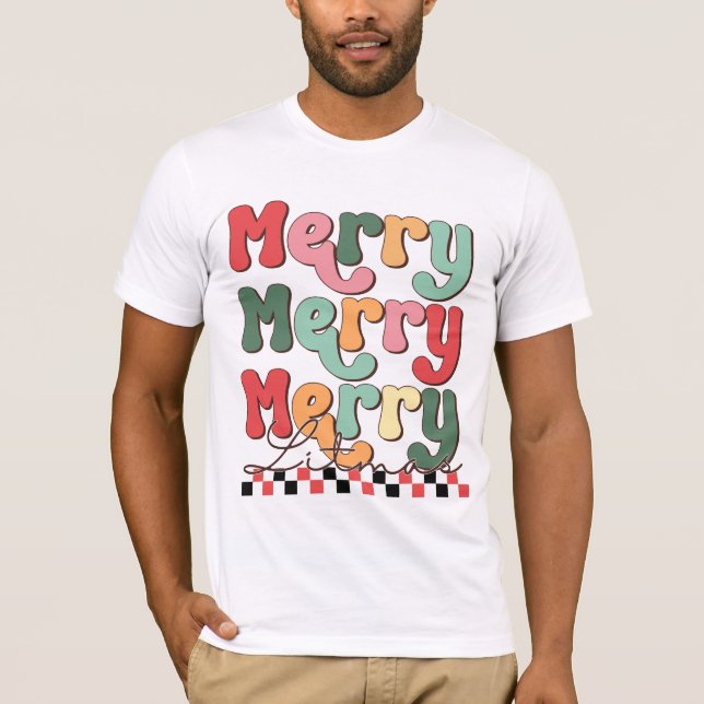 Merry Litmas T Shirt (Framsida)