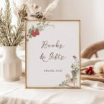 Merry Little Baby Shower Bokar Gifts Poster<br><div class="desc">Vi presenterar vår "Merry Little Baby Shower" bokar och presentmärket, det perfekt sättet att fira det kommande ankomsten av ditt lilla paket av glädje! Det här tecknet är ett tecken på könsmognad vattenfärg som illustrerar den ömtåliga julgrädden, som är försedd med söta röda baby-skor och en trärockande häst leksak. Temat...</div>