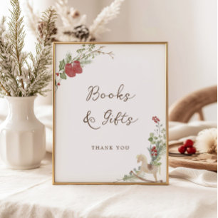Merry Little Baby Shower Bokar Gifts Poster