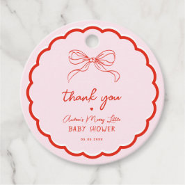 Merry Little Baby Shower Hand Drawn Christmas Gåvor Etiketter