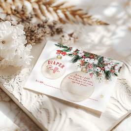 Merry Little Baby Shower Modern julkalender Tilläggskort