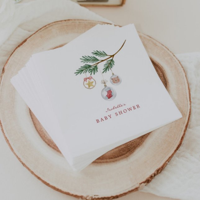 Merry Little Baby Shower Pappersservett (Skapare uppladdad)